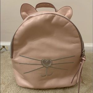 pink cat mini backpack